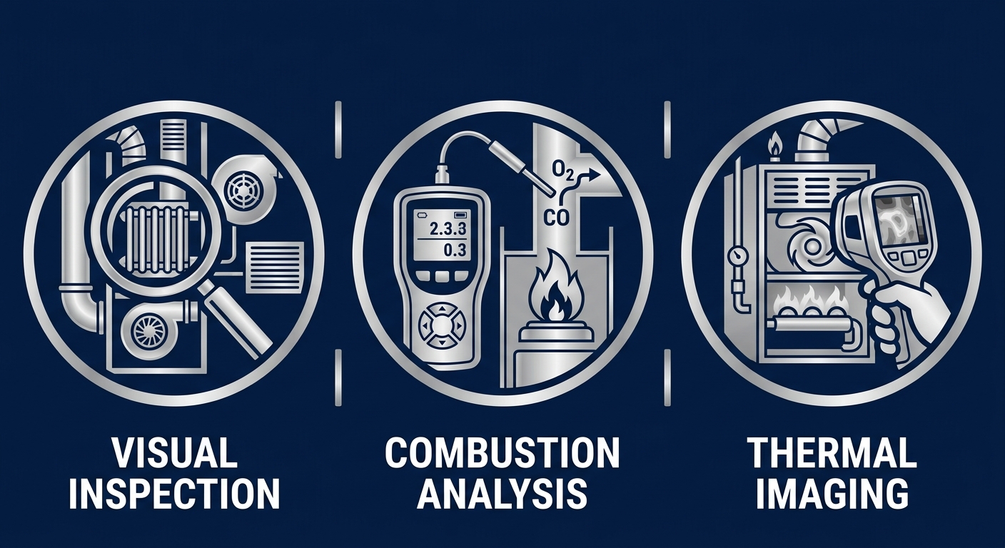 Three professional furnace diagnostic methods for HVAC safety and accuracy.